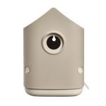 cosy bird house 18cm beige fungo